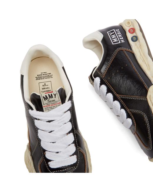 Maison Mihara Yasuhiro Black Herbie Original Sole Wrinkled Leather