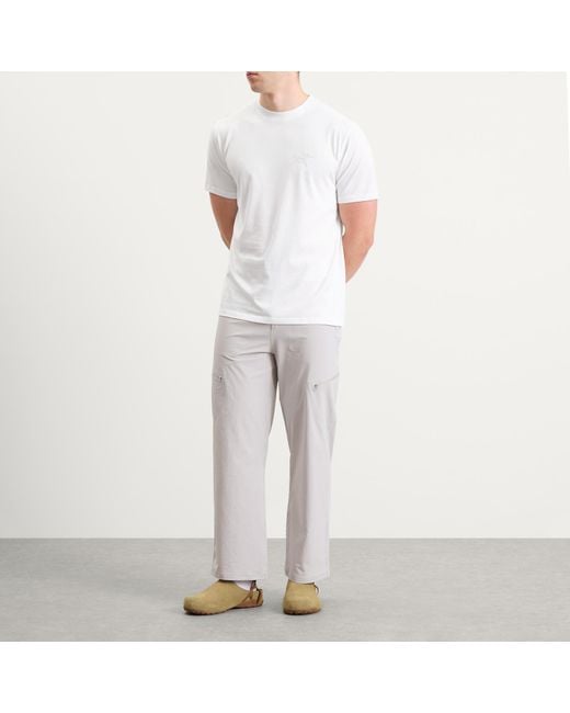 Arc'teryx White Kragg Sl Cotton T-Shirt for men