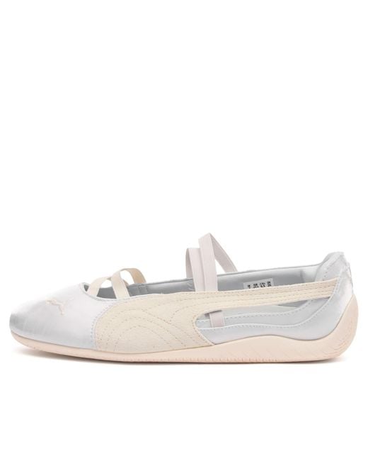 PUMA White Speedcat Ballet Sneaker