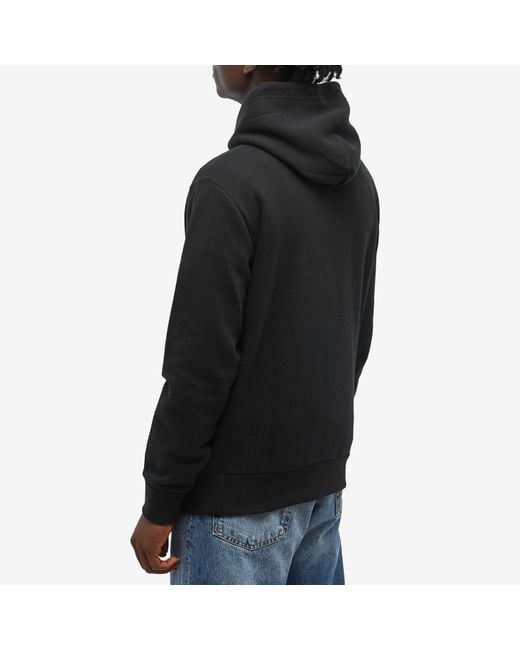 Polo Ralph Lauren Collegiate Logo Fleece Hoodie in Black for Men