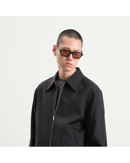 Our Legacy Black Wool Mini Zip Jacket for men