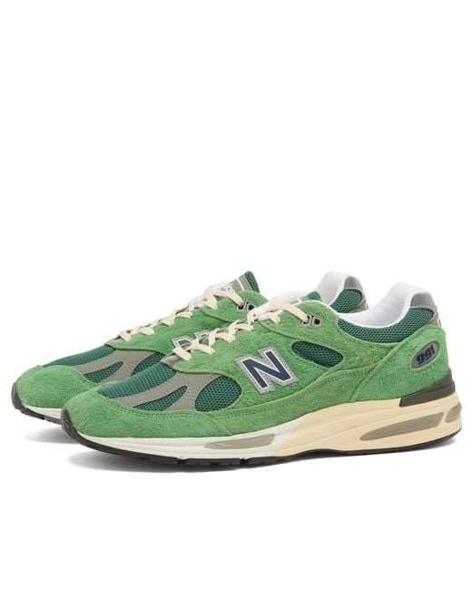 New Balance Green U991Gv2 Sneaker Made
