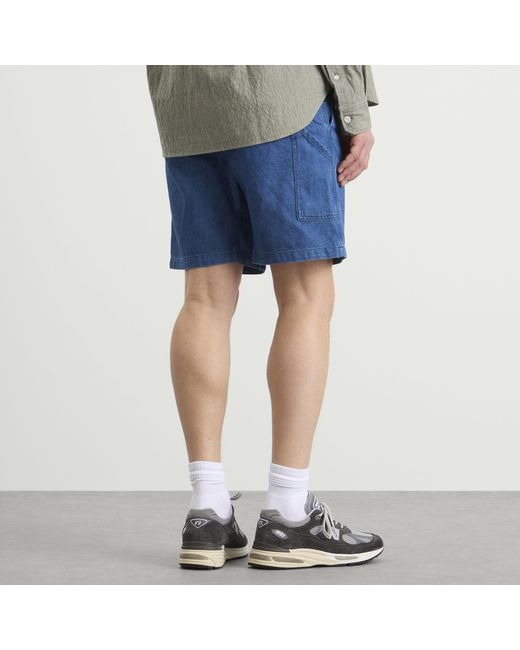 A.P.C. Blue Norris Denim Shorts for men