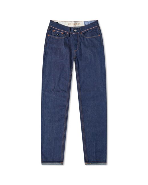 Denham Blue 15th Anniversary Cutter Straight Denim Jeans for men