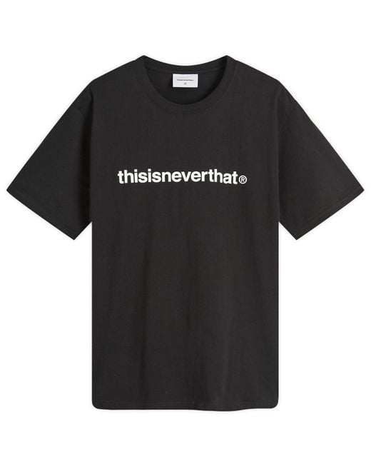 Thisisneverthat Black T-Logo Tee for men