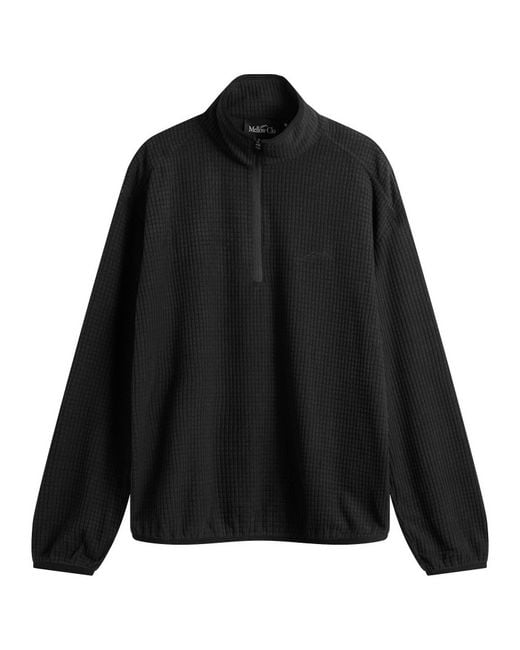 Mellow Clo Black Summit Half Zip Fleece for men