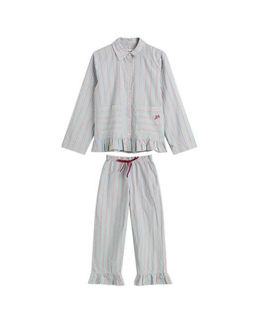 Damson Madder Gray Frill Florie Pj Set
