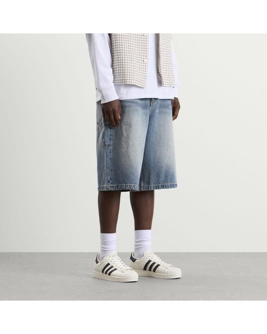 Dime Blue Classic Denim Shorts for men