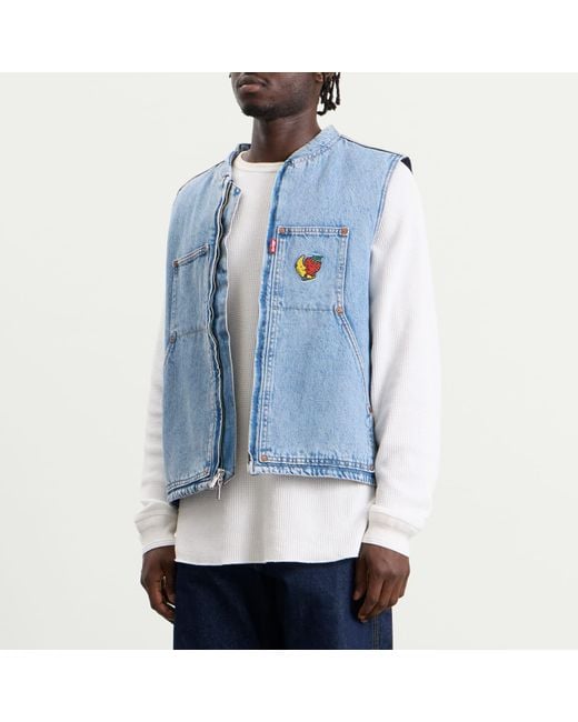 Levi's Blue X Sky High Farm Universe Vest for men
