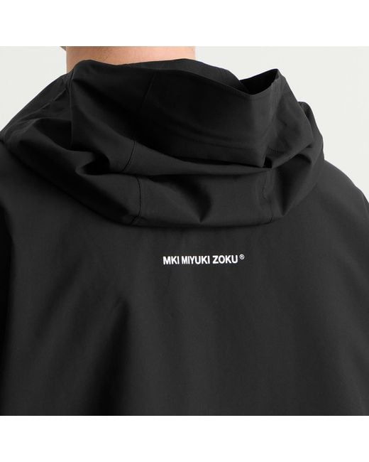 MKI Miyuki-Zoku Black V3 Shell Hooded Jacket for men