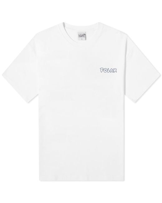 POLAR SKATE White Crash T-Shirt for men