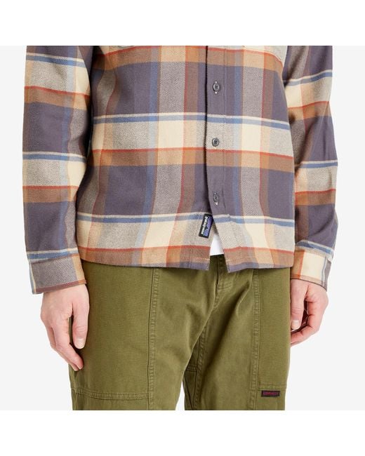 Patagonia Brown Fjord Flannel Shirt for men