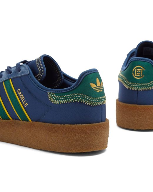 Adidas Blue X Clot Gazelle By Ec