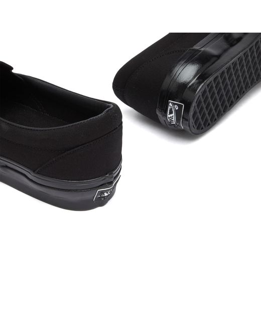 Vans Black Textile Slip-On Sneakers
