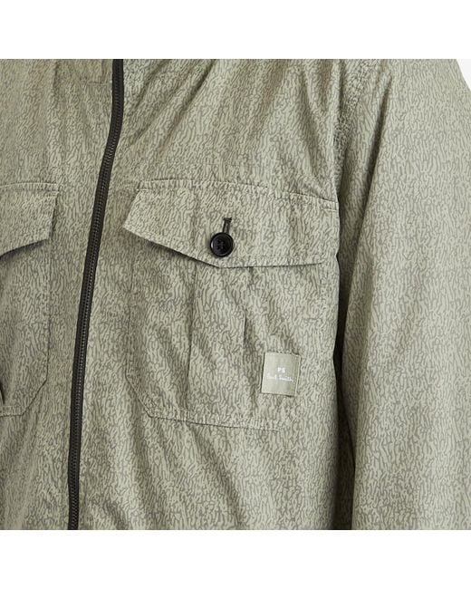 Paul Smith Green Reversible Hooded Camo Jacket for men