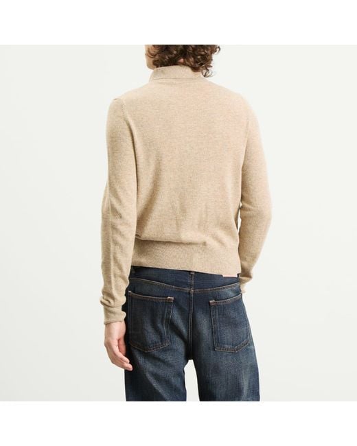 Acne Natural Klastron Heart Richard Yak Jumper for men