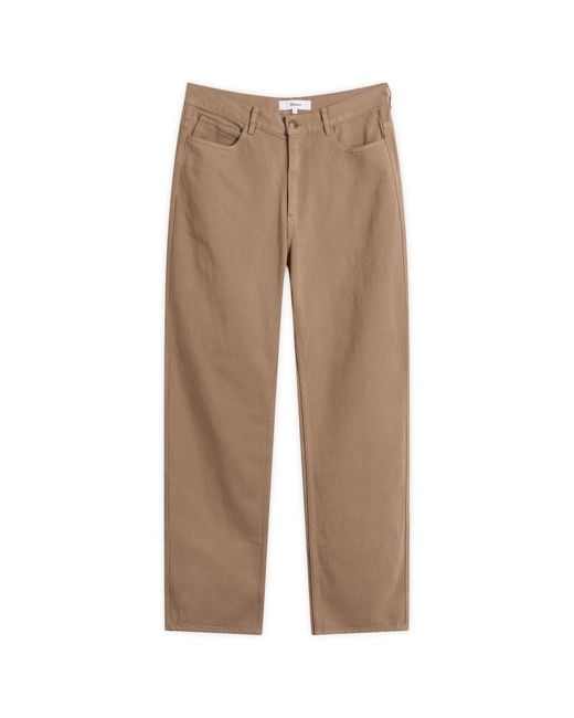 Palmes Brown Coarse Trousers for men