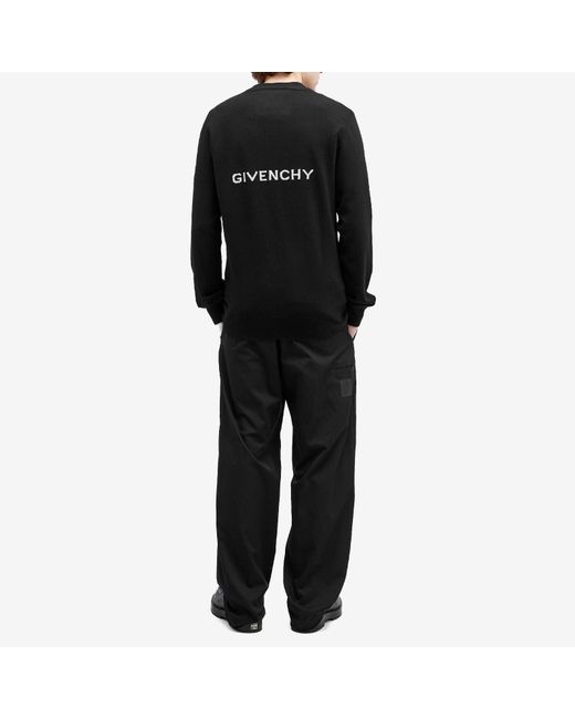 Givenchy Black Archetype Logo Cardigan for men