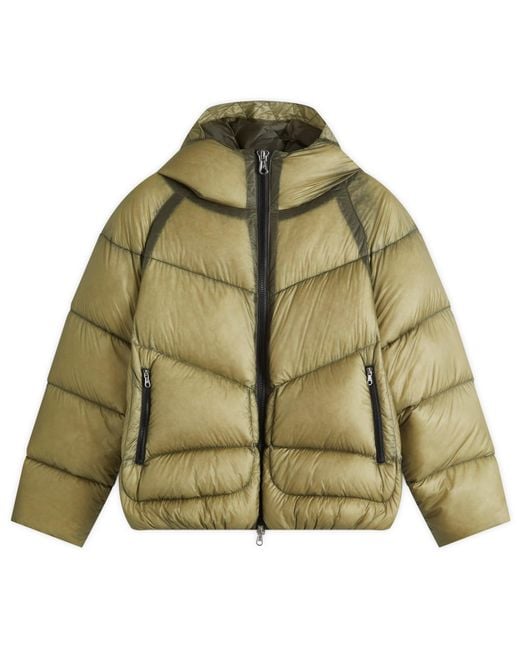 Cole Buxton Green Translucent Taped Down Jacket for men