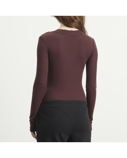Entire studios Brown Circle Neck Bodysuit