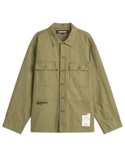 Neighborhood Green Fatigue Shirt for men
