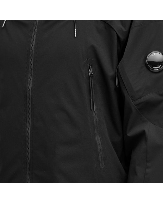 C P Company Black Pro-Tek Hooded Jacket for men