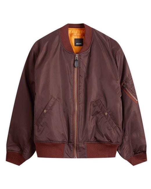 Beams Plus Brown Ma1 Jacket for men