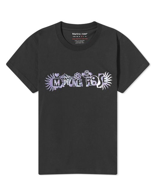 Martine Rose Black Logo Shrunken T-Shirt