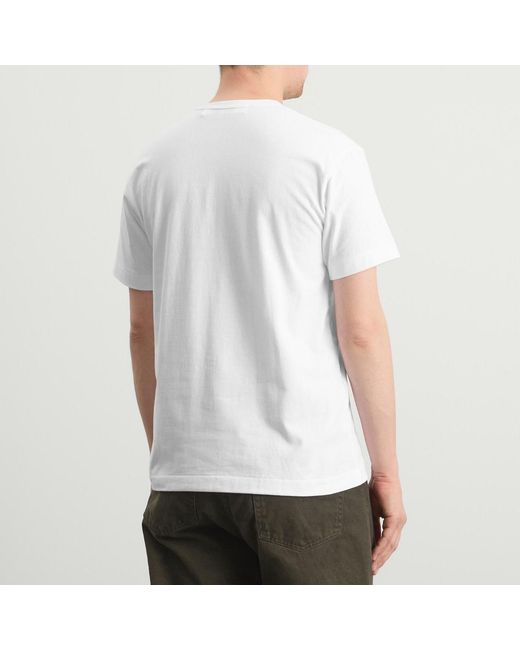 COMME DES GARÇONS PLAY White Studded Heart T-Shirt for men