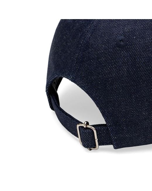 A.P.C. Blue Frgmt. Rabbit Baseball Cap for men