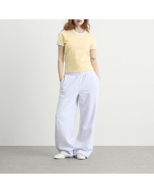Adidas Natural 3 Stripe Short Sleeve T-Shirt
