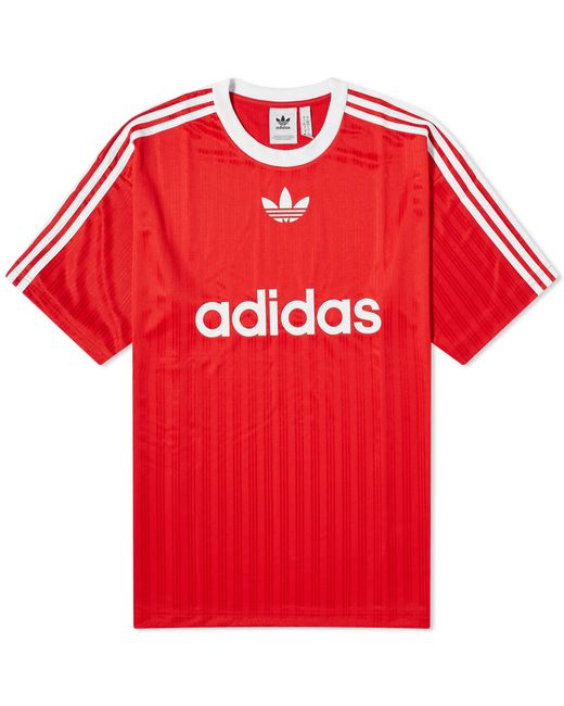 Adidas Red Adicolor Poly T-Shirt for men