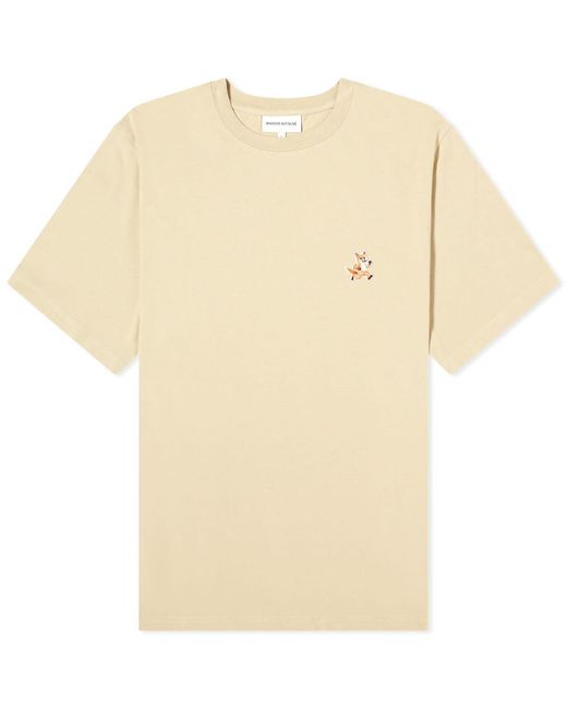 Maison Kitsuné Natural Speedy Fox Patch Comfort T-Shirt for men