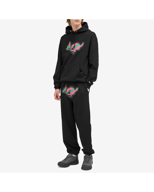 ICECREAM Black Running Puppy Sweatpants for men