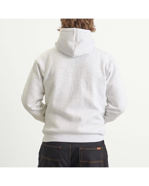 Butter Goods White Plaid Logo Applique Hoodie for men