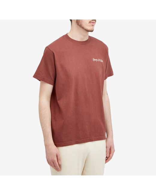 Sporty & Rich Red Hwcny T-Shirt