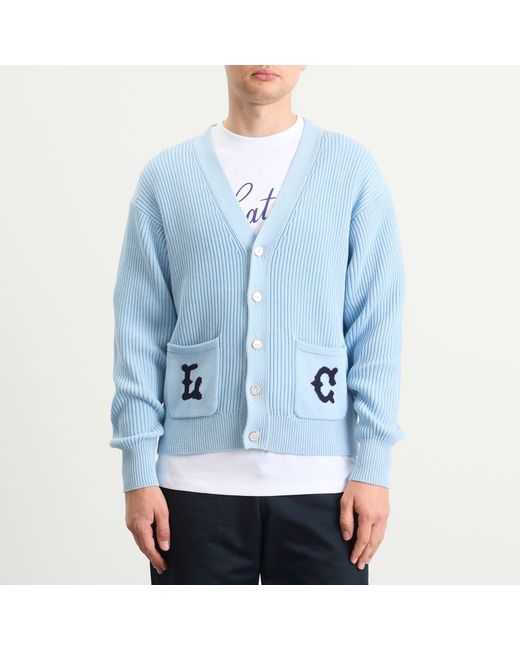 Late Checkout Blue Lc Cardigan for men