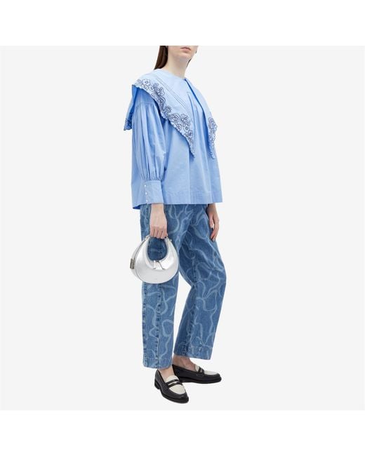 Damson Madder Blue Candy Blouse