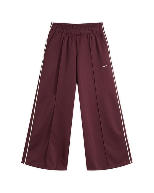 nike burgundy track pants