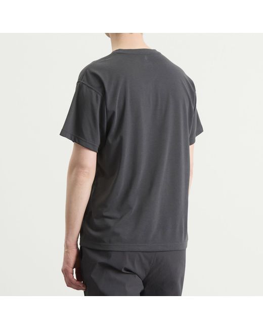 Montbell Black Wickron Long Track T-Shirt for men
