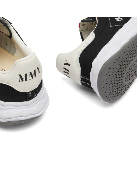 Maison Mihara Yasuhiro Black Charles Original Sole Low Canvas Snea Sneakers for men