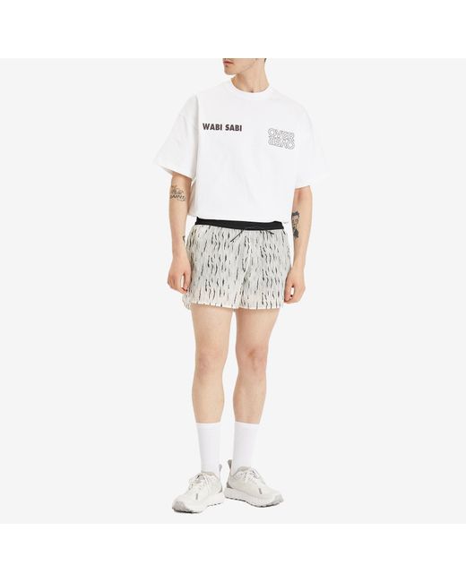 OVER OVER Gray Track Short for men