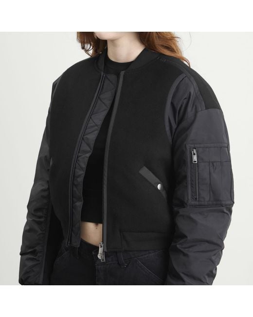 Stel Black Down Filled Bomber Jacket