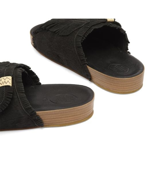 Visvim Christo Shaman Folk Sandal in Black for Men | Lyst UK