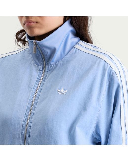 Adidas Blue Denim Firebird Tracktop