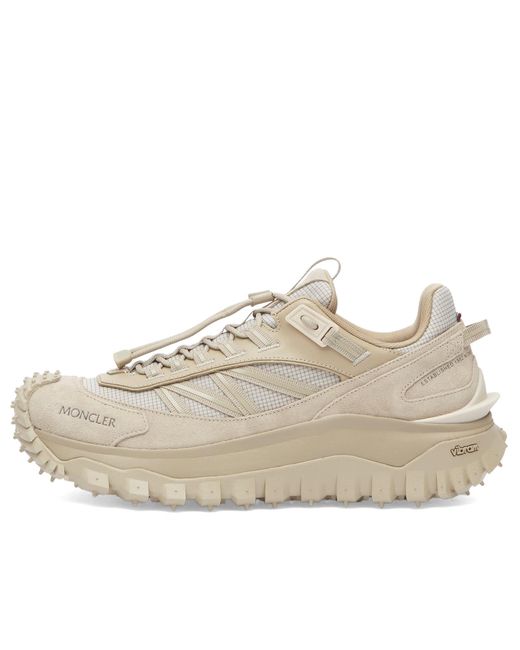 Moncler White Trailgrip Low Top Sneakers for men