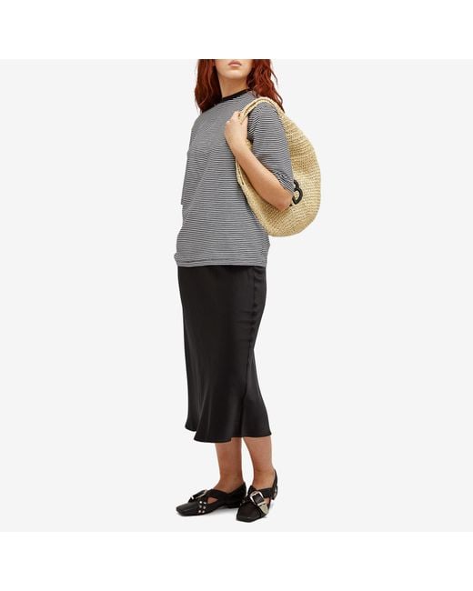 Anine Bing Metallic Small Hobo Leag Bag