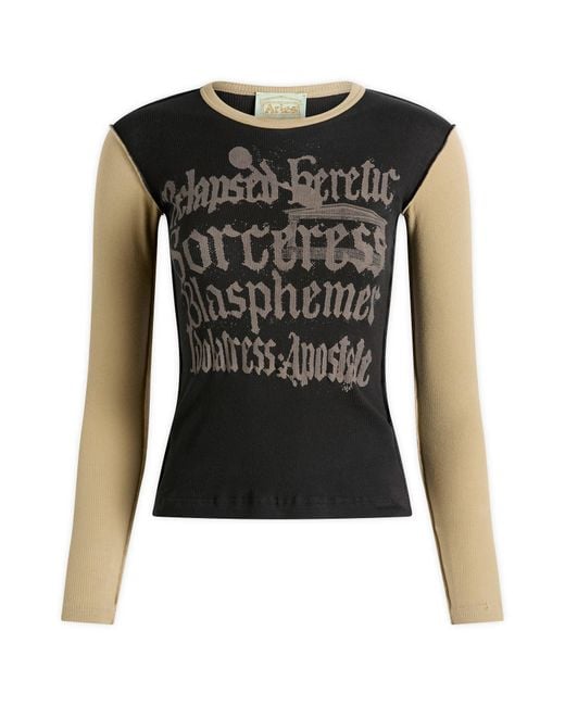 Aries Black Relapsed Heretic Baby Fit Long Sleeve T-Shirt