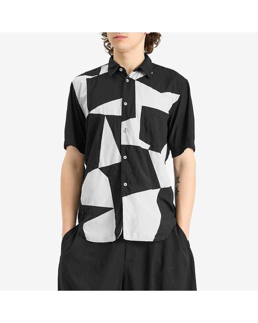 Comme des Garçons Black Comme Des Garçons Patchwork Short Sleeve Shirt for men