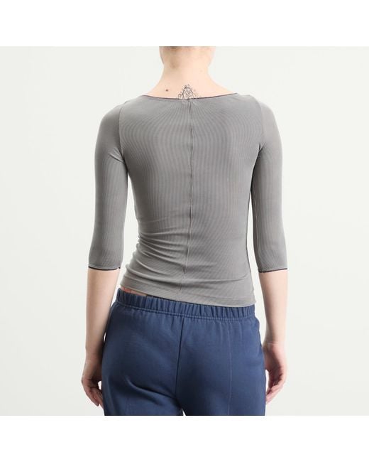 Fruity Booty Gray Second Skins 3/4 Length Top